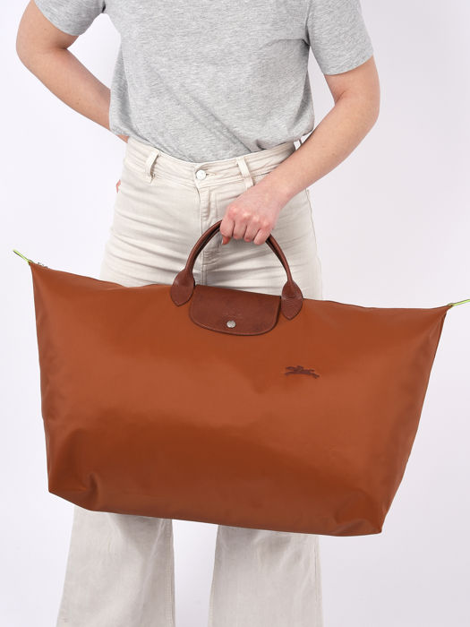 Longchamp Le pliage green Reistassen Bruin